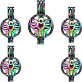 10PCS Butterfly Charm Pearl Cage Locket Aromatherapy Diffuser Pendant