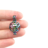 10PCS Butterfly Charm Pearl Cage Locket Aromatherapy Diffuser Pendant