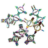 10PCS Bow and Arrow Pearl Cage Locket Pendant Aromatherapy Diffuser