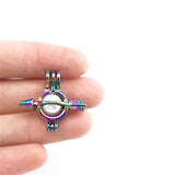 10PCS Bow and Arrow Pearl Cage Locket Pendant Aromatherapy Diffuser