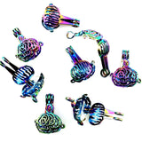 10PCS Rose Petal Pearl Cage Aromatherapy Diffuser Pendant