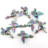 10PCS Bird Pearl Cage Locket Aromatherapy Pendant for Gift Necklace Keychain
