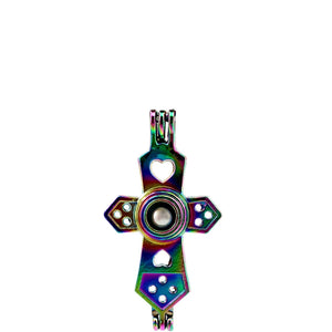 10PCS Cross Pearl Cage Locket Aromatherapy Pendant Accessory