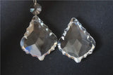 10PCS Clear Crystal Maple Curtain Parts Hanging Pendants Decor