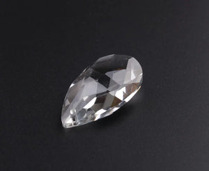 10PCS Clear Crystal TearDrop Curtain Parts 38mm
