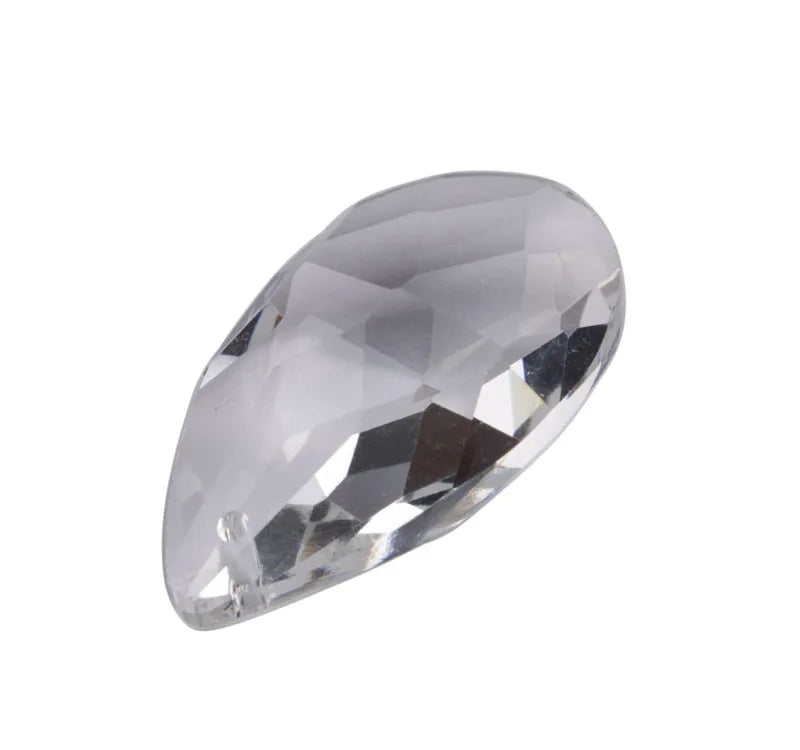 10PCS Clear Crystal TearDrop Curtain Parts 38mm