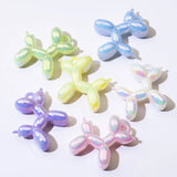 10PCS Cute Balloon Dog Pendant Keychain Charms DIY Jewelry Accessories