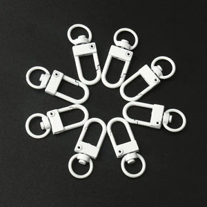 10PCS Colorful Lobster Clasp Key Chain Ring DIY Jewelry Accessories