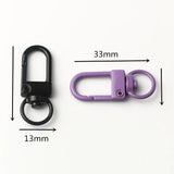 10PCS Colorful Lobster Clasp Key Chain Ring DIY Jewelry Accessories