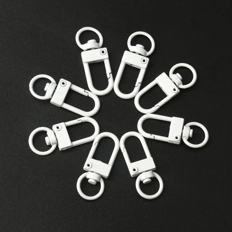 10PCS Colorful Lobster Clasp Key Chain Ring DIY Jewelry Accessories