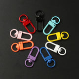 10PCS Colorful Lobster Clasp Key Chain Ring DIY Jewelry Accessories