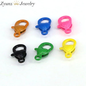 10PCS Colorful Metal Lobster Clasps Snap Hook DIY Jewelry Making Findings