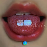 10PCS Colorful Tongue Rings Acrylic Pill Tongue Piercing Ring
