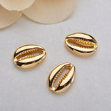 10PCS Copper-plated Shell Beads for DIY Earrings Making