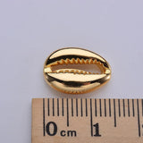 10PCS Copper-plated Shell Beads for DIY Earrings Making