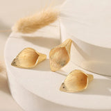 10PCS Copper-plated Leaf Petal Bead Holder for DIY Bridal Earrings