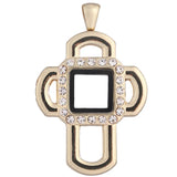 10PCS Square Drill Floating Locket Alloy Pendant Charm Jewelry