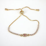 10PCS Zircon Tennis Anklets Eye Charm Jewelry