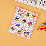 10PCS Vinyl Logo Sticker Sheet Waterproof Laptop Anime Book Decoration