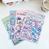 10PCS Vinyl Logo Sticker Sheet Waterproof Laptop Anime Book Decoration