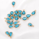 10PCS Multicolor Glass Charms Pendant for Jewelry Making