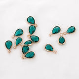 10PCS Multicolor Glass Charms Pendant for Jewelry Making