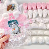 10PCS DIY Plush Ear Decoration Sewing Supplies
