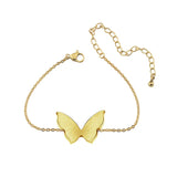 10PCS Butterfly Bracelet for Women Girls Stainless Steel Charms Bracelets