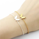 10PCS Butterfly Bracelet for Women Girls Stainless Steel Charms Bracelets