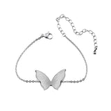 10PCS Butterfly Bracelet for Women Girls Stainless Steel Charms Bracelets