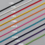 10PCS Dainty Enamelled Chain Necklace