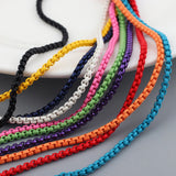 10PCS Dainty Enamelled Chain Necklace
