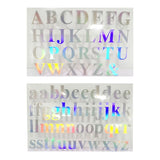 10PCS Holographic Resin Stickers Alphabet Letter for Resin Craft DIY