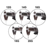 10PCS Sterile Piercing Needles 14G 16G 18G 20G - Body, Nose, Ear, Navel, Eyebrow