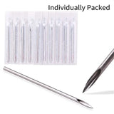 10PCS Sterile Piercing Needles 14G 16G 18G 20G - Body, Nose, Ear, Navel, Eyebrow
