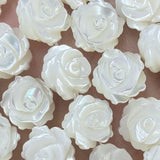 10PCS Flower Shape Shell Beads 10 12mm Natural Mother Of Pearl Beads For Jewelry