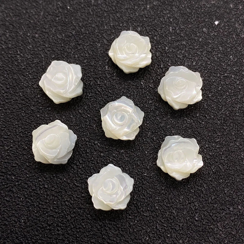 10PCS Mother of Pearl Shell Beads for Jewelry Making Earrings