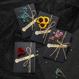 10PCS Dried Flower Greeting Postcard Wedding Invitation Envelope Birthday Card