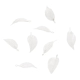 10PCS Electroplated Leaf Big Pendants Natural Real Filigree Leaf Pendants Charms