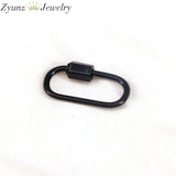 Enamel Carabiner Oval Screw Clasp for Jewelry Making