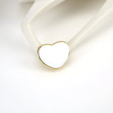 10PCS Enamel Heart Connector Charms for DIY Jewelry Making