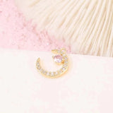 10PCS Evil Eye Charms Zircon Plated Pendants for Necklace Wedding Party