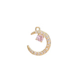 10PCS Evil Eye Charms Zircon Plated Pendants for Necklace Wedding Party