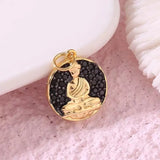 10PCS Evil Eye Charms Zircon Pendants Necklace Copper Plated Wedding Gift