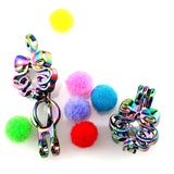 10PCS Bow Ribbon Pearl Cage Locket Aromatherapy Diffuser Pendant