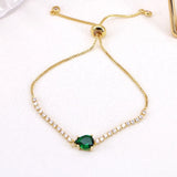 Charm Drop CZ Tennis Bracelet for Women Crystal Zircon Jewelry