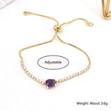 Charm Drop CZ Tennis Bracelet for Women Crystal Zircon Jewelry