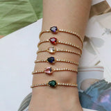 Charm Drop CZ Tennis Bracelet for Women Crystal Zircon Jewelry