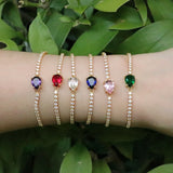 Charm Drop CZ Tennis Bracelet for Women Crystal Zircon Jewelry