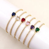 Charm Drop CZ Tennis Bracelet for Women Crystal Zircon Jewelry